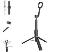 Horizum Magnetic Phone Tripod, 51/63" Extendable Selfie Stick with Wireless Remote, Extendable Selfie Stick 360 Suction Phone Tripod, for Video Record, Live Stream (Black,63in)