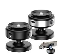 Horizum Suction Phone Tripod, 360°Suction Phone Tripod, Electric Vacuum Adjustable Magnetic Suctions Cup Phones Mount, Adjustable Magnetic Suction Cup Phone Holder (Black+Silver)
