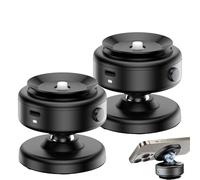 Horizum Suction Phone Tripod, 360°Suction Phone Tripod, Electric Vacuum Adjustable Magnetic Suctions Cup Phones Mount, Adjustable Magnetic Suction Cup Phone Holder (Black*2)