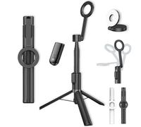 Horizum - Treppiede magnetico per telefono, bastone per selfie estensibile da 1,3 m, con telecomando, rotazione a 360°, supporto per telefono per registrazione video e vlogging (1,3 m B con luce)