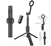 Horizum - Treppiede magnetico per telefono, bastone per selfie estensibile da 157/63 pollici, treppiede magnetico per selfie con telecomando, rotazione a 360°, supporto per telefono per registrazione