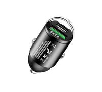 HORJOR MiNi Caricatore Auto USB C QC3.0+PD 30W, Adattatore Accendisigari con Doppia Porta USB Ricarica Rapida per iPhone, Samsung Galaxy, Huawei, Xiaomi, Tablet