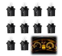 Horktrust 10pz Lampadine LED per Auto, T5 B8.5D - 2W 12V, Lampadine LED per Cruscotto Auto Connesse, Lampadine per Cruscotto e Postazione di Controllo Auto