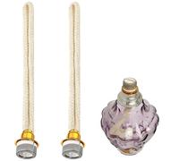 Horktrust 2 pezzi stoppino per lampade catalitiche 18 mm, stoppino di ricambio con anello metallico per bruciatore catalitico, ideale per aromaterapia e purificazione dell'aria in casa o in ufficio