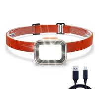 Horktrust Lampada frontale ricaricabile a LED, 250 lm, 4 modalità, impermeabile, per corsa, trail, escursionismo, campeggio, pesca, lampada frontale ricaricabile LED ultra potente