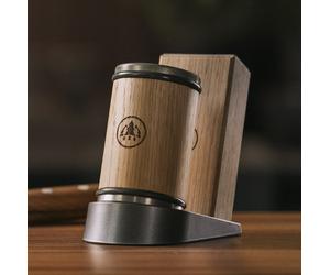 HORL®3 affilacoltelli a rullo - incluso calibro magnetico per l'affilatura con angoli di 15° & 20°, quercia