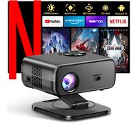 HORLAT 2025 Mini Proiettore Android12 Proiettore di decodifica 4K Full HD 1080P Video 3D Home Theater Keystone 5G WiFi Proyector portatile 64G Auto Focus