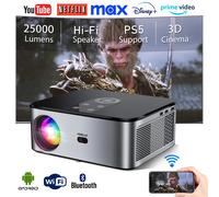 HORLAT 25000 Lumen Android 4K Proiettore LED Cinema 3D Full HD 1080P Video Home Theater Auto Keystone 5G WiFi Proyector portatile