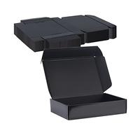 Horlimer Scatola di Cartone Nera,Scatole per Spedizione 22.9x15.3x5.1cm Risparmia lo Spazio della Casa o Ufficio, Set di 20