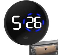 Horloge Voiture - Montre digitale compacte et adhésive pour tableau | Minuteur À Affichage LED minuterie précise et visible | Affichage LED Minuterie Portable - pratique pour bureau et camping