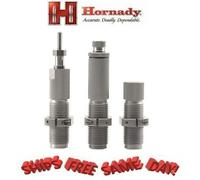 Hornady Custom Grado Nitruro 3 Die Set Con Taper Arricciature per 9mm Luger #