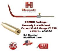 Hornady Lock-N-Load Curvo Oal Calibro C1550+A68SPC Modificato Case 6.8 Rem Spc