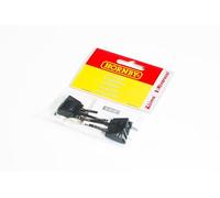 Hornby Confezione di fili di collegamento della pista calibro 00-Compatibile con DCC Acessories-Power & Controllo, Colore Nero, 2.2 inches, R8201