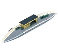 Hornby- Fermata Stazione indicatore Acessories-segnali Lungo i binari, edifici, Colore Grigio, 421mm, R590