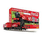 Hornby Hobbies The Coca-Cola Summertime OO Modello Elettrico Treno Set HO Track con Telecomando & Alimentatore US R1276T, Rosso