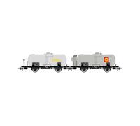 HORNBY HR6518 SET DUE CARRI CISTERNA FS LOGO SHELL
