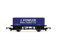 Hornby J Fowler Mining Company Blu Lwb 7 Plank Freight Wagon - Nuovo