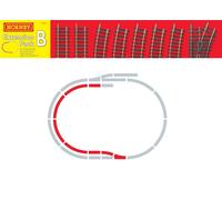 Hornby Pacco Di Estensione Del Binario B OO Gauge 9 Pezzi - R8222