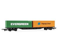 Hornby R60360 RailRoad BR FFA™ Carro Container con Due Container da 30', Scala OO, 14+ anni