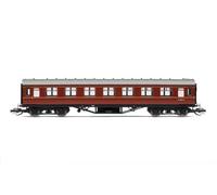Hornby TT TT:120 Gauge TT4033A BR 57' Corridor Third, M1883M, Materiale rotabile dell'Epoca 5, Carrozze per modellismo Ferroviario, Colore Bordeaux
