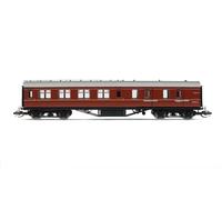 Hornby TT TT:120 Gauge TT4034A BR 57' Brake Third, M5629M, Materiale rotabile dell'Epoca 5, Carrozze per modellismo Ferroviario, Colore Bordeaux