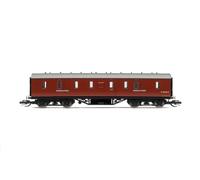 Hornby TT TT: Scartamento 120 TT4035 BR 50' Freno passeggeri, M31040M, Materiale rotabile Era 5, Carrozze per modellismo Ferroviario, Colore Bordeaux