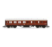 Hornby TT TT, TT4009, LMS 57' Brake Third, 5619-Era 3, Ferrovia, Carrozze rotabili, Marrone, Taglia Unica, Colore Bordeaux