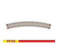 Hornby TT TT8005 Curva a scartamento TT, 3° Raggio 30°, Pezzi di Binario Extra per modellini ferroviari, Pezzi di binari del Trenino, Include: 1x Curva del 3° Raggio da 353 mm