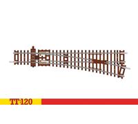 Hornby TT8009 TT:120 Punti Dritti A Destra Pezzi Di Binario Scala 1:120 166Mm
