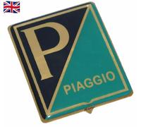 Horncast Stemma Emblema Piaggio Logo Nero Blu Vespa Vna Vnb Vba Vbb Ottone Base