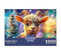 Horned Lamb in A Magical, Multi-moon Scene Puzzle Da 1000 Pezzi Dream Sheep Giochi Di Puzzle Per La Famiglia Per Tutte Le Età 38x26cm/1000pcs