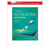 Horngren's Accounting: The Managerial Chapters [RENTAL EDITION]