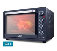 Horno elettrico Grunkel HR-63MAX 63L Nero Acciaio doppio vetro e accessori