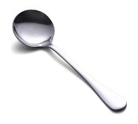 HornTide Set di 6 cucchiai da minestra, in acciaio inox, lucidatura, 18,8 cm