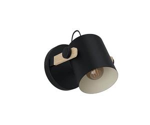 HORNWOOD APPLIQUE 28W E27 METALLO NERO/CREMA