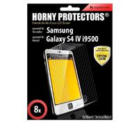 HORNY PROTECTORS - Pellicola Protettiva per Display ad Effetto Ultra nitido, per Samsung Galaxy S 4 i9500, 8 Pezzi