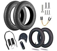 HORO.ES Kit Pneumatici rinforzati da 10" con camere d'aria e distanziatori 3D per scooter Xiaomi M365/PRO (WBLACK V2)