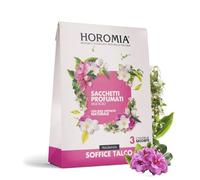 HOROMIA Soffice Talco - Sacchetti Profumati per Armadio Vestiti e Cassetti - Profumo Intenso e Duraturo fino a 12 Settimane - 3 Sacchetti