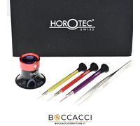 HOROTEC 98.017 Set Utensili, 3 Giraviti 1 Pinzetta e 1 Lente d’Ingrandimento ...