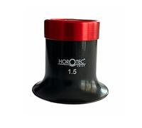 Horotec MSA 00.032-1.5 - Lente di ingrandimento per orologiaio, in plastica, con anello avvitato in alluminio, 6,5 mm, colore: Nero