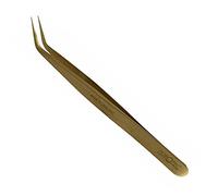 Horotec MSA12.303-S5C - Pinzette da orologiaio in ottone con punte fini per riparazione