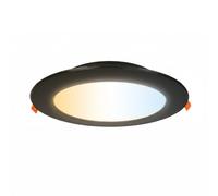 HOROZ ELECTRIC Faretto LED da Incasso per Cartongesso 3CCT 18W 3000K/4000K/6500K 1660lm Ø140mm- Plafoniera Ultrasottile Rotondo 230V Non Dimmerabile Nero Downlight per Cucina Soggiorno Corridoio