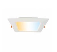 HOROZ ELECTRIC Faretto LED da Incasso per Cartongesso 3CCT 18W 3000K/4000K/6500K 1660lm - Plafoniera Ultrasottile Quadrata 230V Non Dimmerabile Bianco Downlight per Cucina Soggiorno Corridoio