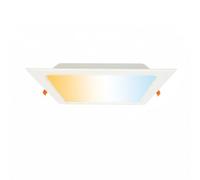 HOROZ ELECTRIC Faretto LED da Incasso per Cartongesso 3CCT 24W 3000K/4000K/6500K 2270lm - Plafoniera Ultrasottile Quadrata 230V Non Dimmerabile Bianco Downlight per Cucina Soggiorno Corridoio
