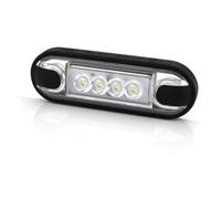 HORPOL Luce di posizione LED LD 3210 Bianco 12/24V IP68 | Luce di ingombro impermeabile IP68 con cavo da 0,5 m. Ideale per rimorchi di auto, camion, camper e trattori.