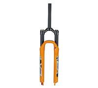 Horquilla Delantera de montaña, Horquilla de aire para bicicleta de montaña de 26/27,5/29 pulgadas, recorrido de suspensión de 100 mm, rebote ajustable de 28,6 mm, delantera recta, bloqueo manual, ci