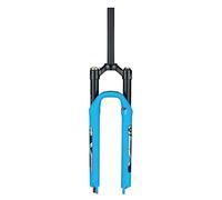 Horquilla Delantera de montaña, Horquilla de aire para bicicleta de montaña de 26/27,5/29 pulgadas, recorrido de suspensión de 100 mm, rebote ajustable de 28,6 mm, delantera recta, bloqueo manual, ci