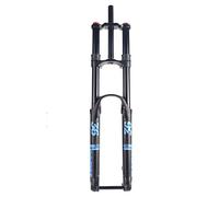 Horquilla Delantera de montaña, Horquilla de suspensión neumática para bicicletas de montaña de descenso de 26, 27,5 y 29 pulgadas, amortiguadores de Doble hombro, Freno de Disco, eje pasante delante