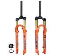 Horquilla Delantera de montaña, Horquilla de suspensión para bicicleta de 26/27,5/29 pulgadas, recorrido de 120 mm, tubo de dirección recto sin rosca de 28,6 mm (1-1/8 pulgadas), espaciado de 9 mm QR