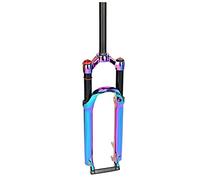 Horquilla Delantera de montaña, Horquilla de suspensión para bicicleta de 26, 27,5 y 29 pulgadas, aleación de aluminio, bloqueo de hombro de 1-1/8", amortiguador ultraligero, recorrido de la horquill